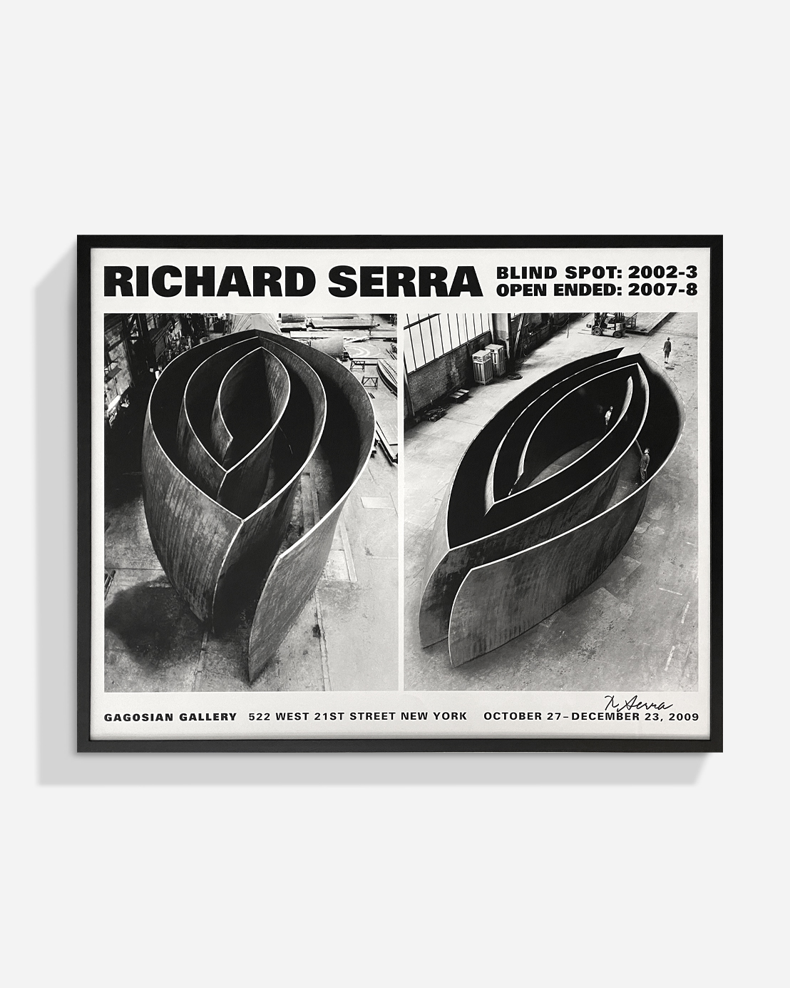 Richard Serra サイン入りポスター